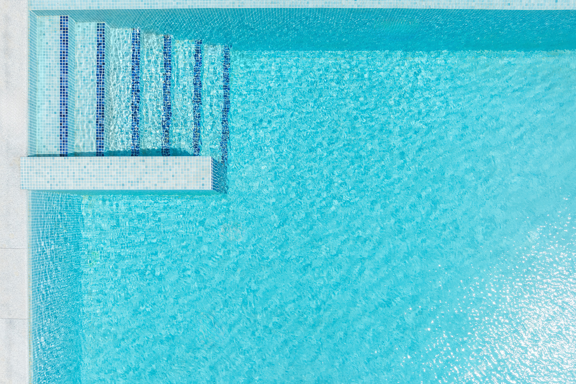 a blue and white surface